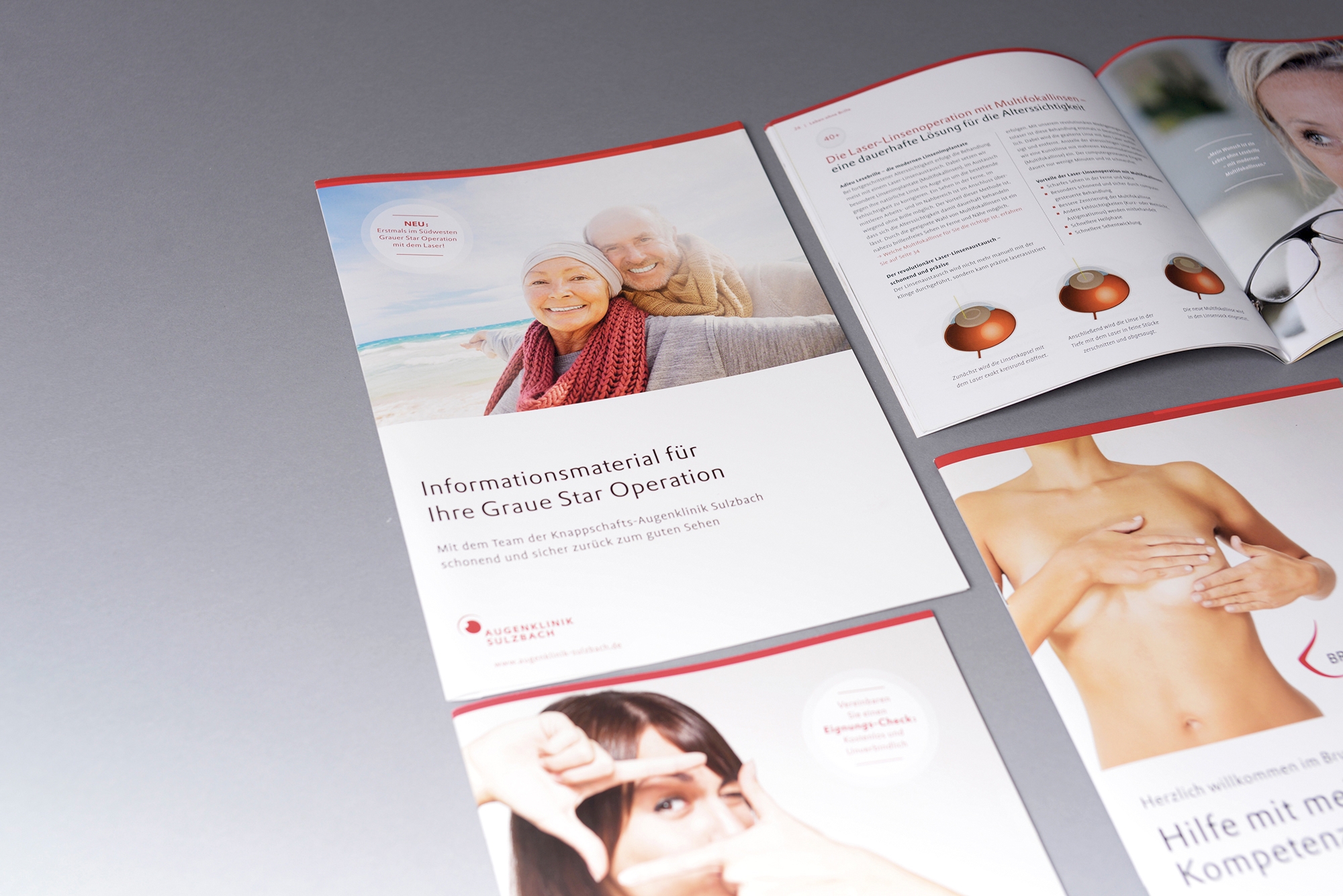 Ralf Leis Grafikdesign Saarbrücken Folder, Broschüren und Magazine Knappschaftsklinikum Saar GmbH